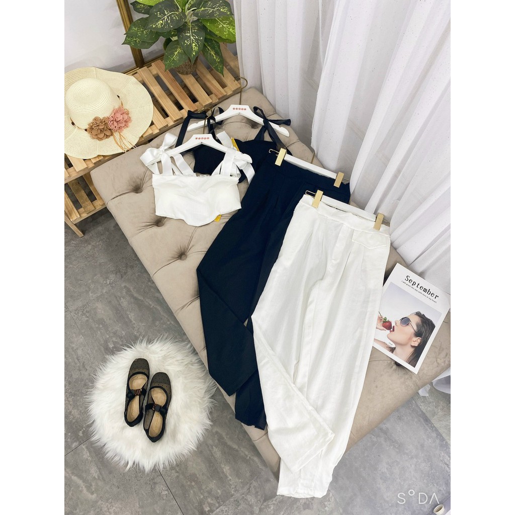 Set đồ nữ cá tính, set quần lửng áo sơ mi, áo quây, áo thun đi chơi sang chảnh mùa hè đẹp 8A00023 | BigBuy360 - bigbuy360.vn