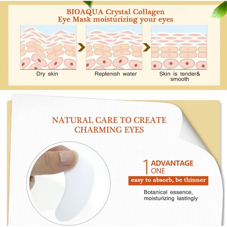 24K Crystal Collagen Eye Mask Moisturizing Anti-Ageing Eye Patches