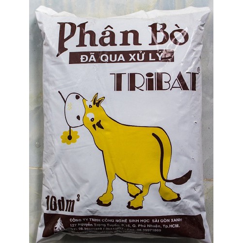 Phân bò đã qua xử lý Tribat 10dm3 ( 3kg-3,5kg/túi ) giá rẻ