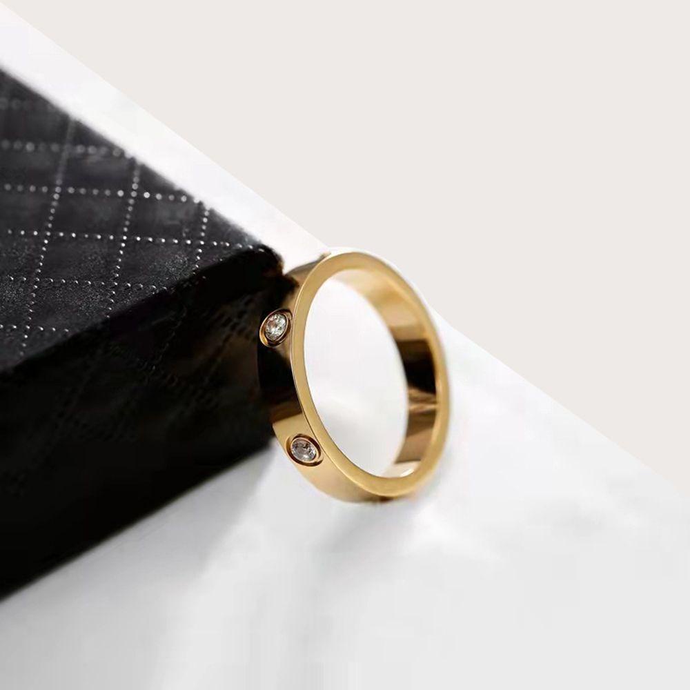 Nhẫn Thép Titan Phong Cách Hàn Quốc Cổ Điển Dành Cho Nam Nữ