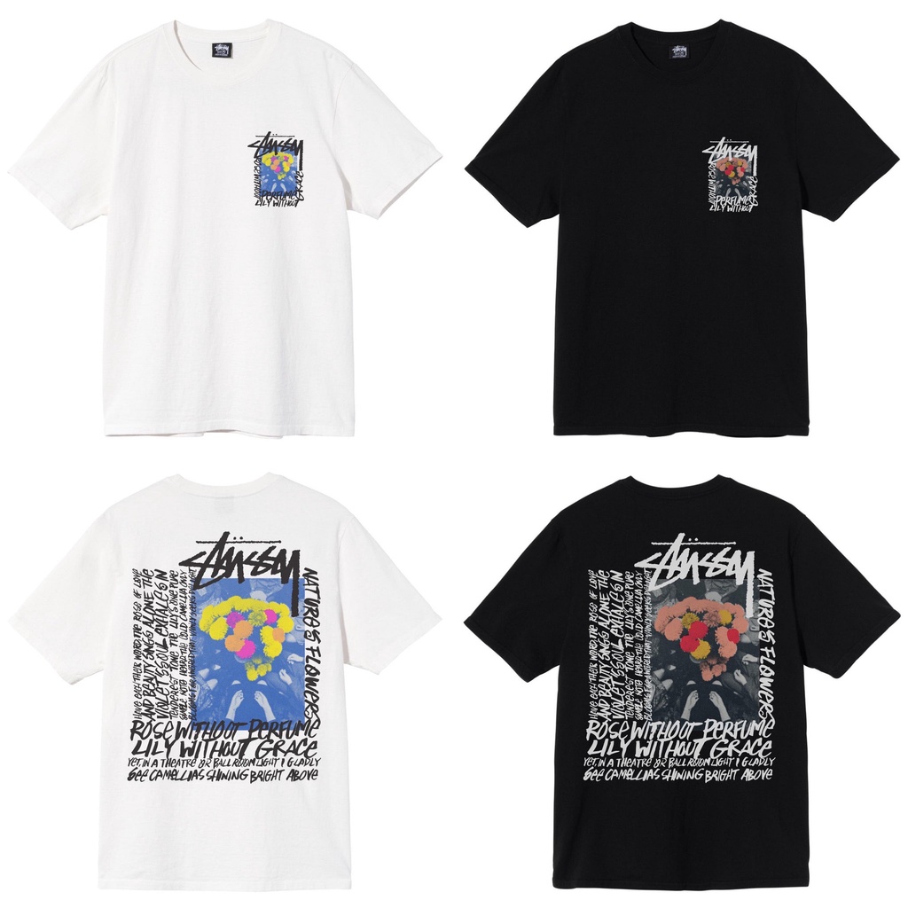 Áo Thun Stussy Camellias 100% CHÍNH HÃNG - CÓ SẴN