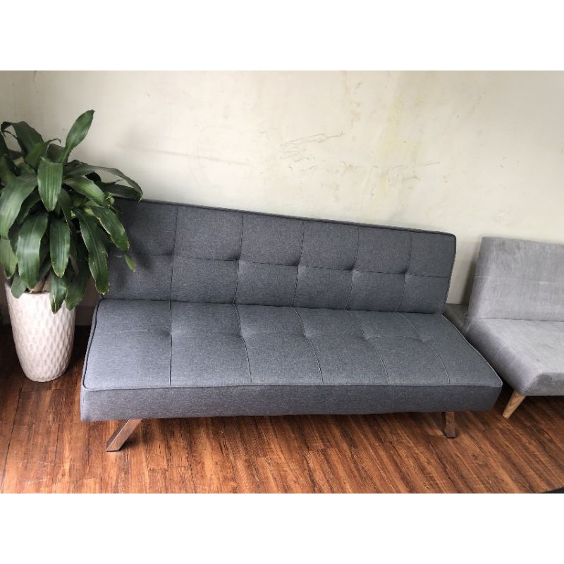 Sofa giường - Sofa Bed hàng xuất khẩu vải màu xám xanh