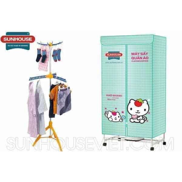 Tủ sấy quần áo Sunhouse 2701, Sunhouse 2702, Mẫu cải tiến mới 2020, bảo hành chính hãng 12 tháng