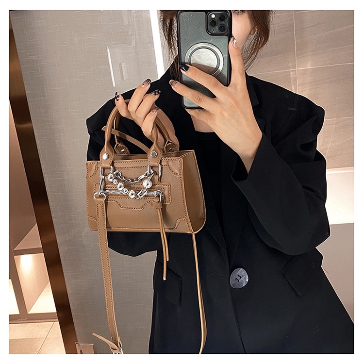 Túi Xách JASMIN NOIR Da PU Phối Dây Xích Thời Trang Dành Cho Nữ
