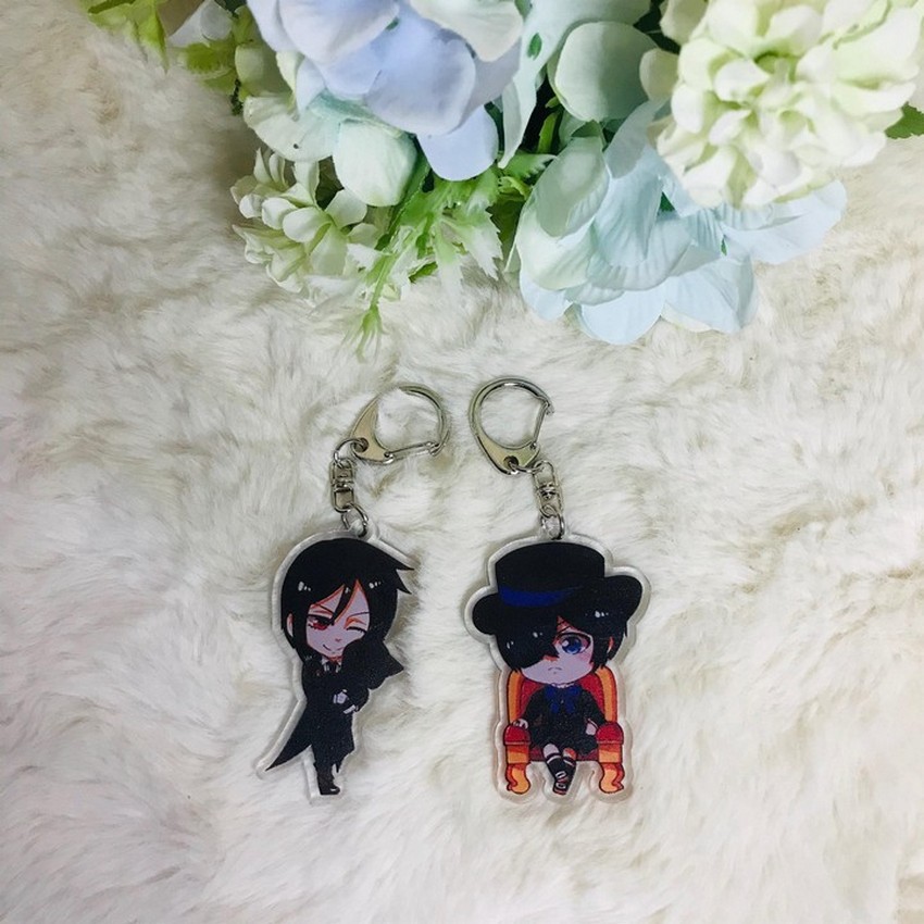 (UP) ( Mica trong ) Móc khóa Hắc quản gia Kuroshitsuji - Furyu Black Butler: Ci quà tặng xinh xắn dễ thương anime chibi