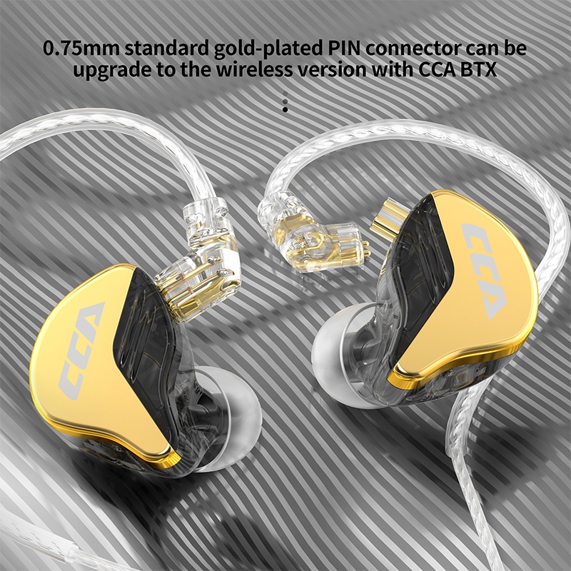 CCA CRA+ Treo trong tai Tai nghe HiFi có dây Màn hình Tai nghe Noice Ccelling Sport Gamer CRA Tai nghe nhét tai