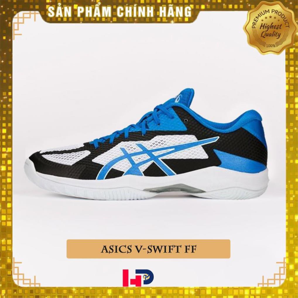 XẢ HÀNG- HÈ HOT [𝐒𝐀𝐋𝐄 27-3] Giày Bóng Chuyền Asics V-Swift FF - Xanh Trắng [ XIÊU RẺ]