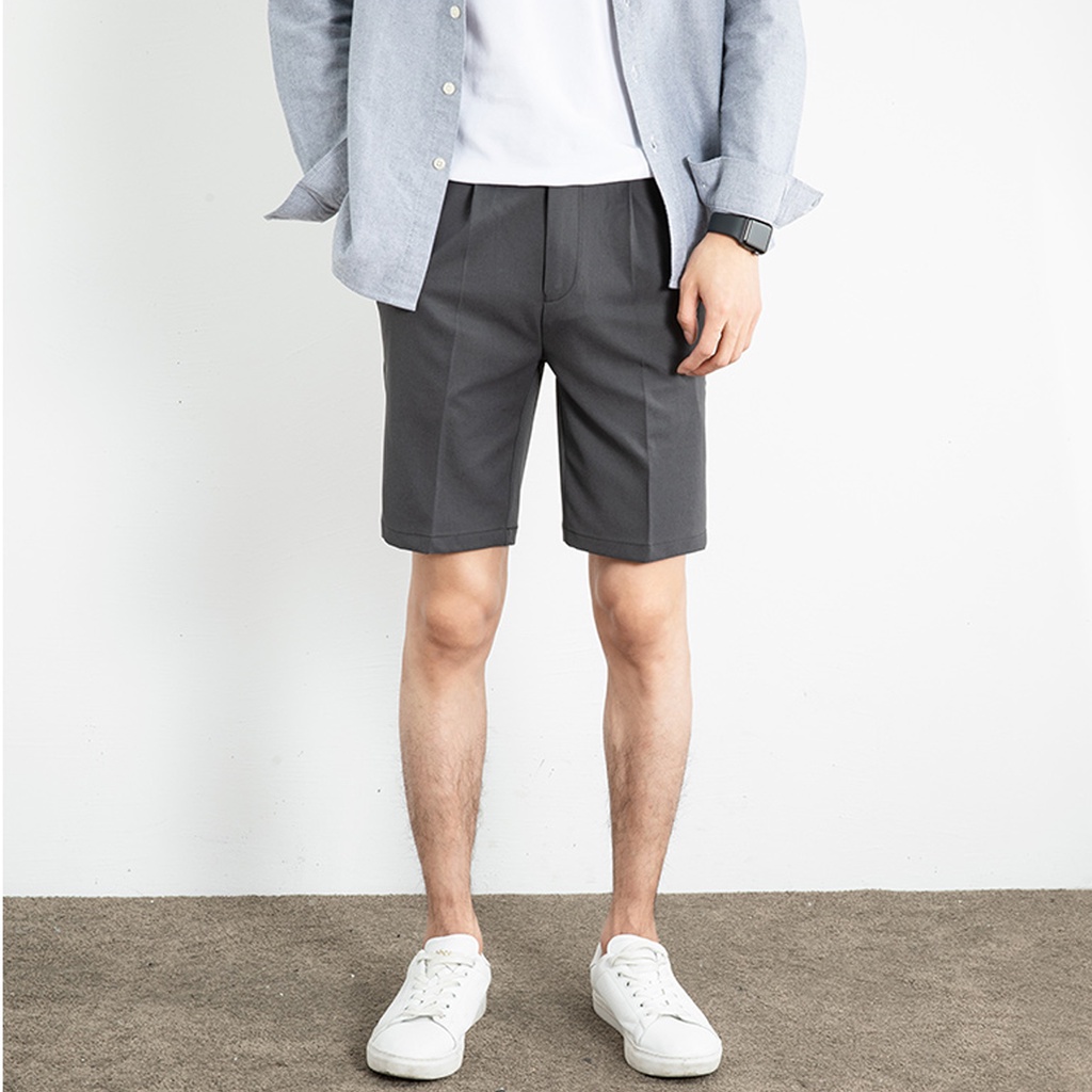 Quần short kaki nam quần đùi lửng form slim màu trơn, dễ phối đồ AUTOMAN Q17