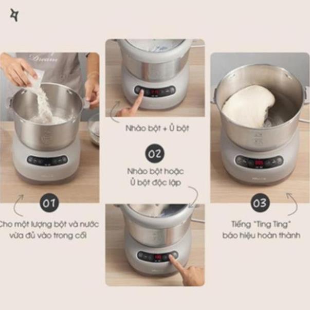 Máy Nhào, Nhồi, Trộn Bột Bear B35V1/A35Q2/B50V1/A50E2/A70C1 Đa Năng_ 3 kích cỡ 3.5L,5L, 7L, Hàng Chính Hãng, BH 18th
