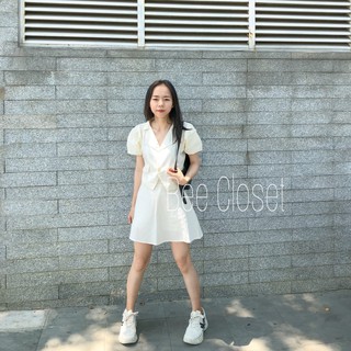 Set áo tay bồng kèm chân váy