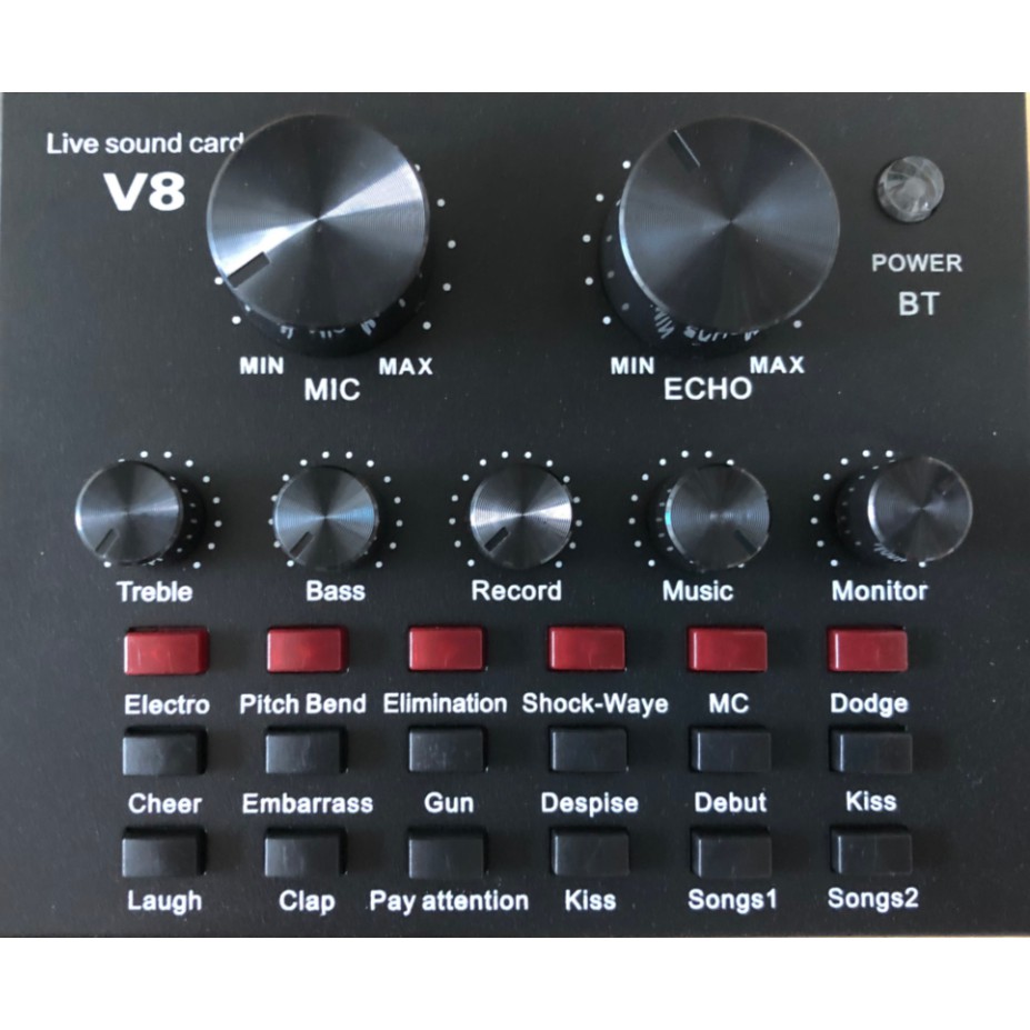 Bộ Mic Hát Livestream V8 + Mic BM900  Thu Âm Hát Live Stream, Karaoke, Cực Hay, Có Bluetooth