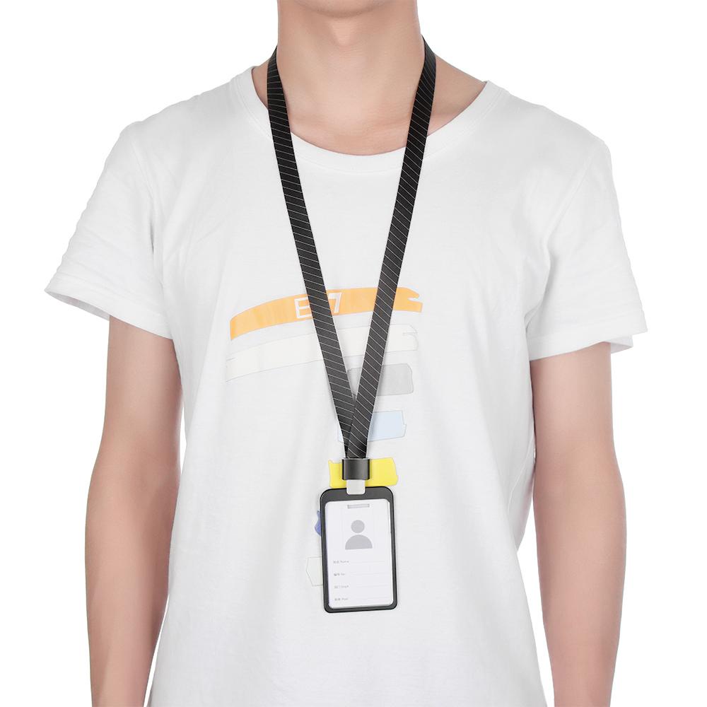 Hộp Đựng Thẻ ID Bằng Hợp Kim Nhôm Chống Nước Kèm Dây Đeo Cho Trường Học / Văn Phòng