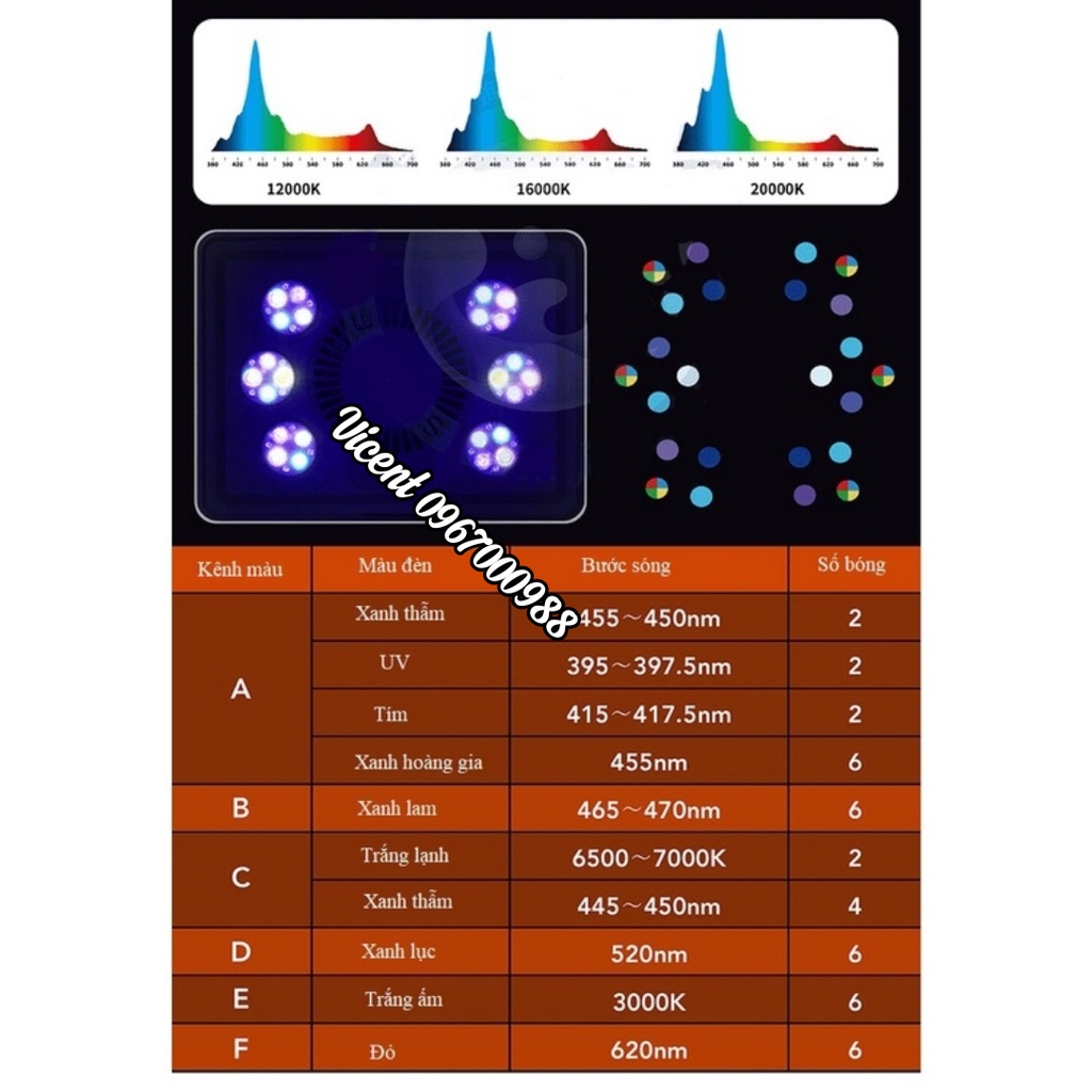 Đèn LED MAXSPECT MJL165 - Đèn led chuyên dụng cho hồ cá biển
