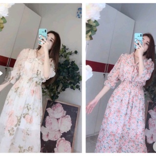 ĐẦM HOA CAO CẤP DÁNG DÀI