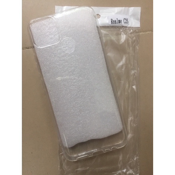 Ốp Lưng Silicon trong suốt Realme C25