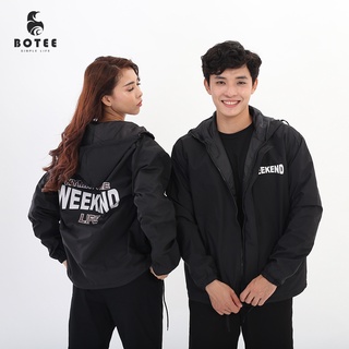 Áo khoác dù 2 lớp Weekend BOTEE form rộng unisex nam nữ