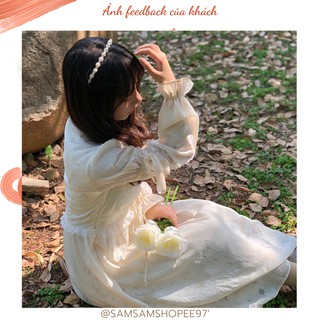 (Có Sẵn) Váy dài tiểu thư Vintage cao cấp (Kèm ảnh thật)