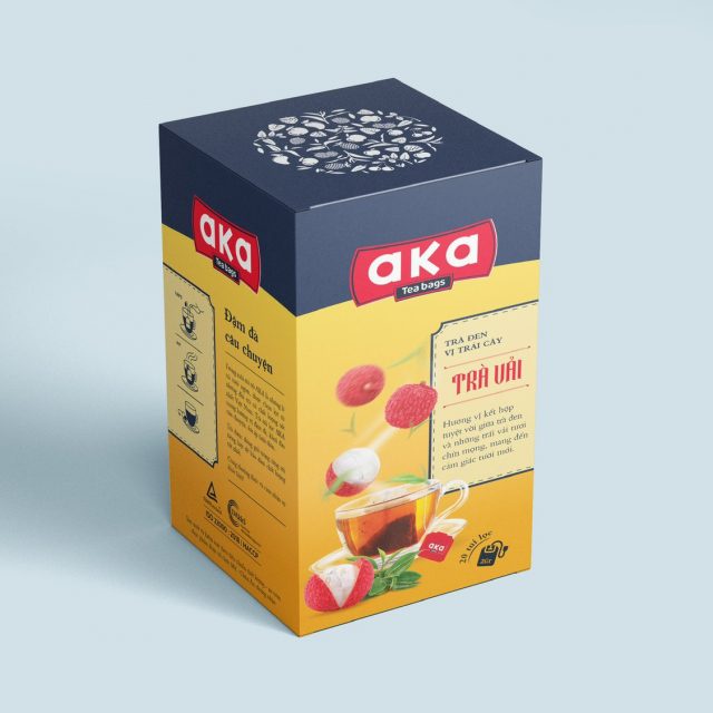 Trà đen vị trái cây AKA túi lọc (Tân Nam Bắc) - hộp 40g (20 túi lọc x 2g)