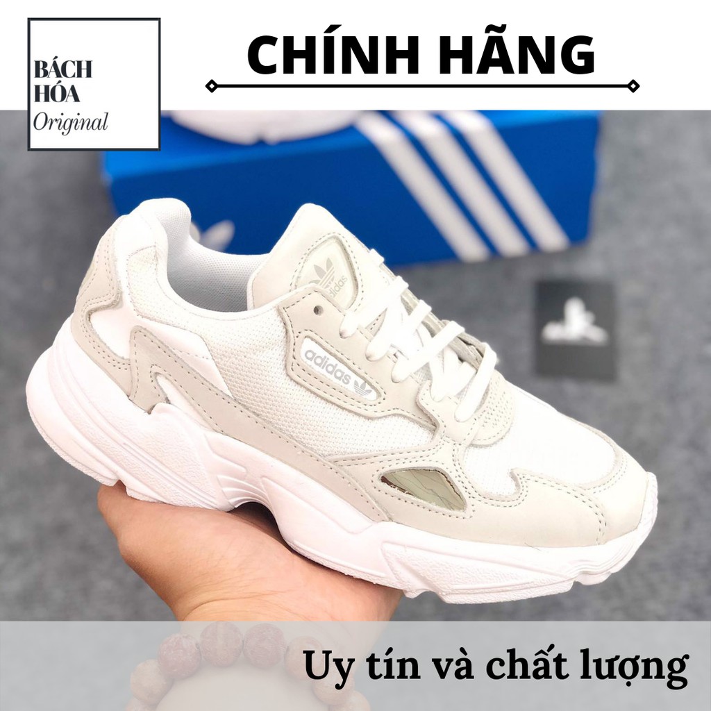 [Chính hãng] Giày ADIDAS FALCON TRIPLE WHITE NỮ - FULL BOX