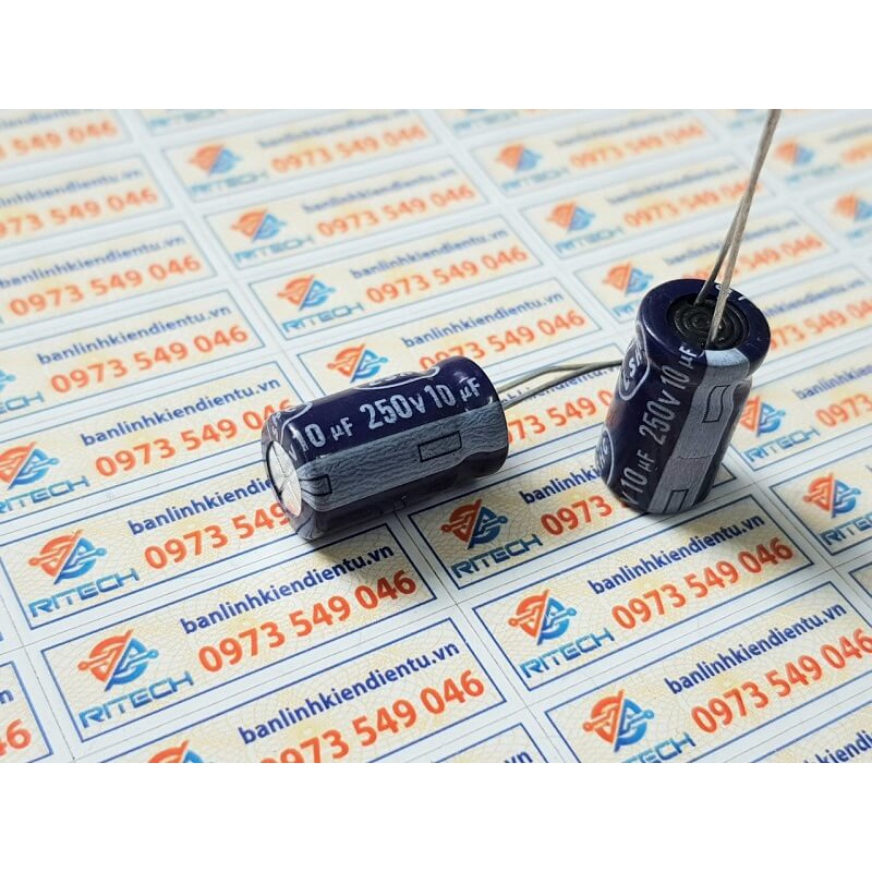 Tụ hóa 10uF 250V 10x16mm