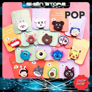 Pop socket giá đỡ chống lưng cho điện thoại tai nghe bluetooth airpod ip ốp lưng miếng dán