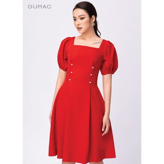 Đầm xòe cổ vuông GUMAC DA10214