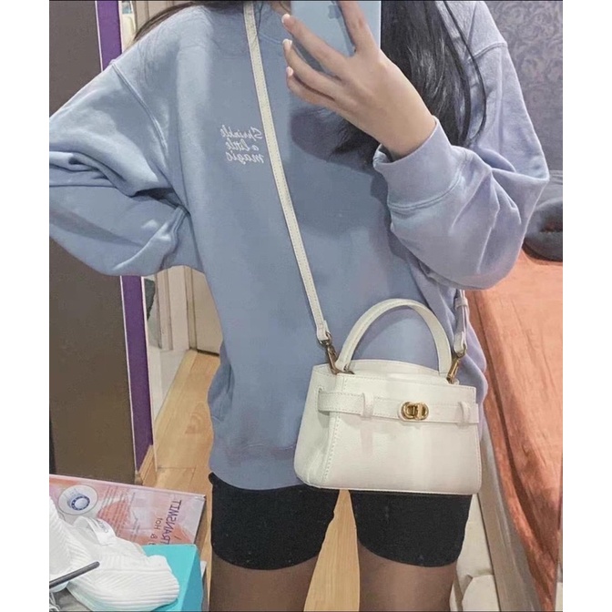 Túi C K khoá xoay dáng công sở mini