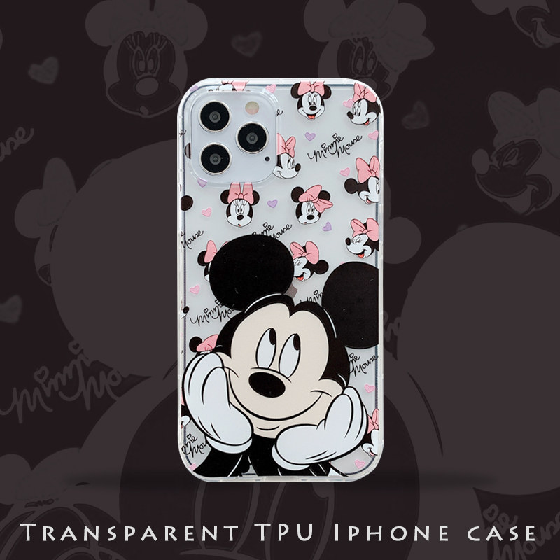 Ốp Điện Thoại In Hình Chuột Mickey Minnie Đáng Yêu Cho Iphone Xs Pro Max Se2 I7 I8 I6