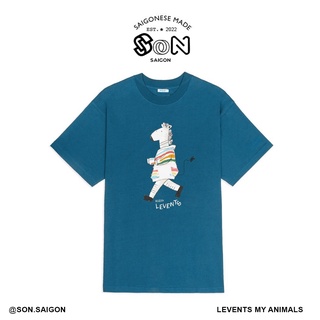 Áo thun Levents "MY ANIMALS" Series Zebra/ Dark Green Local brand Son.saigon