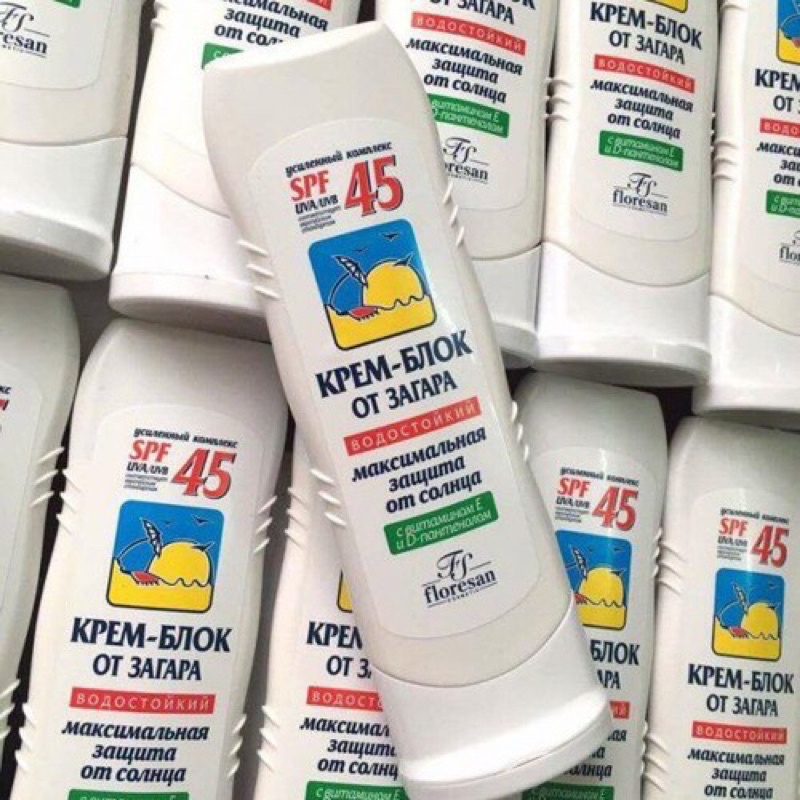 Kem chống nắng dưỡng trắng da Nga - Floresan SPF 45