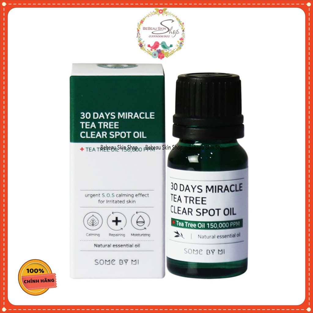 Some By Mi / Tinh Dầu Tràm Trà Some By Mi 30 Days Miracle Tea Tree Clear Spot Oil 10ml [Đại Lý PP Chính Thức]