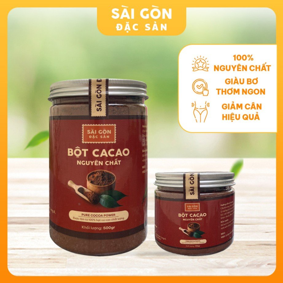 Bột Cacao Nguyên Chất 500G Daklak Loại Đặc Biệt Ngon Sài Gòn Đặc Sản