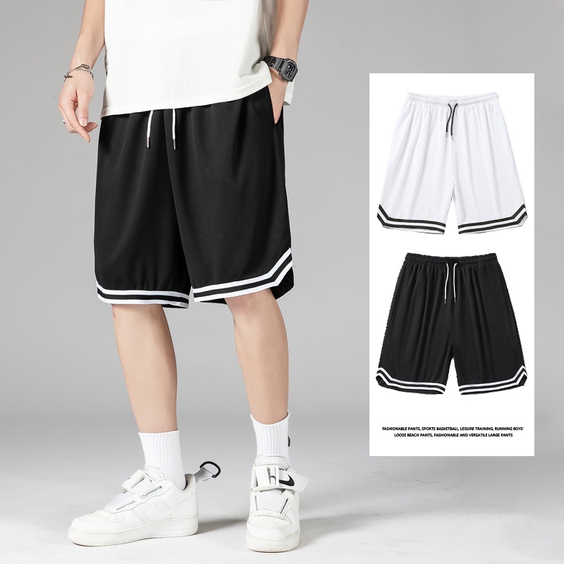 Quần Thể Thao Nam Quần Short Chân Rộng Hàn Quốc Kiểu Dáng Trẻ Trung Thời Trang Chất Liệu Cotton Tinh Khiết Cao Cấp