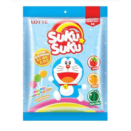 Kẹo mút hương trái cây Suku suku KẸO MÚT DOREMON