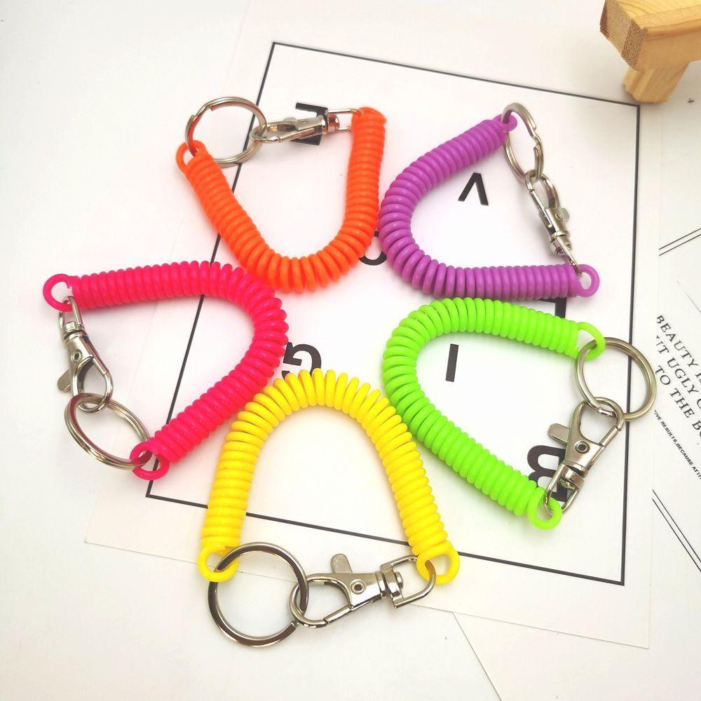 1 Vòng Tay Co Giãn Dạng Xoắn Ốc Aron1 Có Móc Khóa Kim Loại Chống Thất Lạc