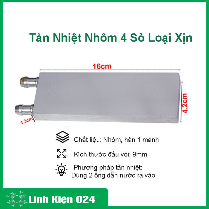 Tấm tản nhiệt dung dịch 4 sò loại xịn