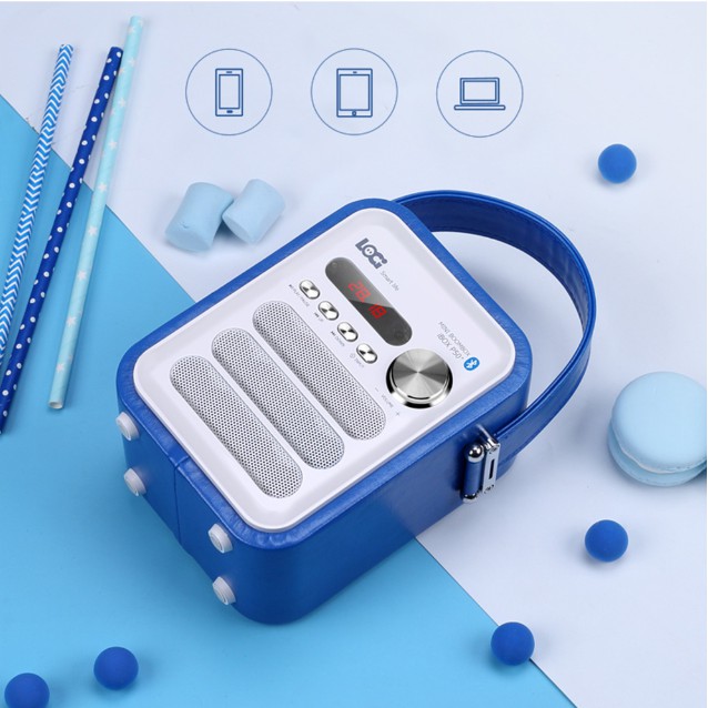 Loa nghe tiếng anh cho bé - Loa nghe mp3/ đài FM - Máy nghe MP3 hỗ trợ bé học tiếng anh - Loa bluetooth nghe nhạc