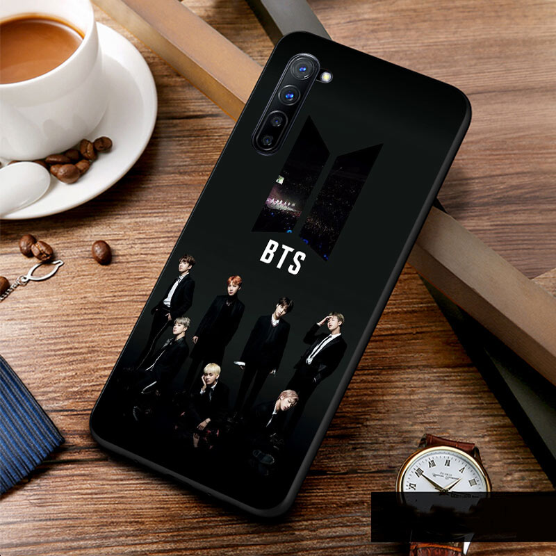 Ốp Lưng Silicone Tự Dính In Hình Bts Cho Realme 2 3 Pro A5 Q X Lite Xt X2 X3 X50