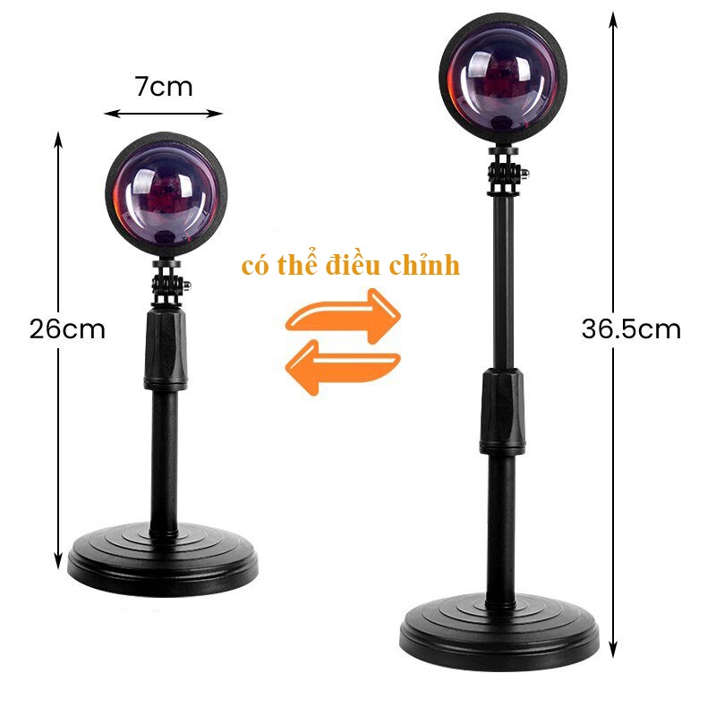 Đèn hoàng hôn 16 màu ,Đèn Sunset tiktok có điều khiển