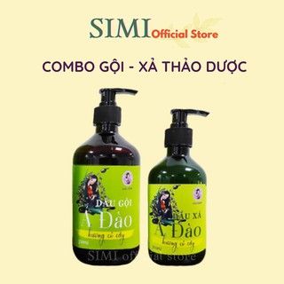 Combo dầu gội đầu bồ kết bưởi gừng kem xả ủ thảo dược đen mượt mọc tóc ngăn gàu rụng tóc Mộc Nhan Natural Ả Đào