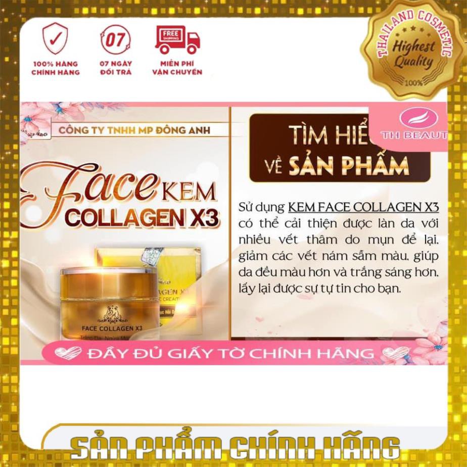 Kem Face Collagen X3 - Mờ nám, mụn và làm trắng da