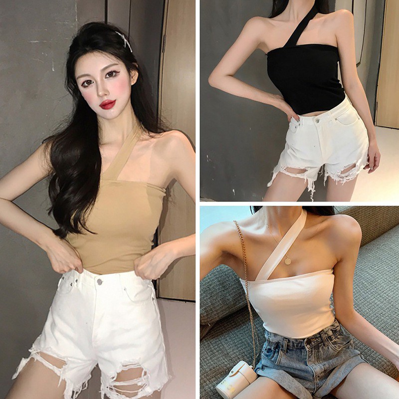 Áo kiểu một dây ôm dáng quyến rũ dễ phối đồ cho nữ