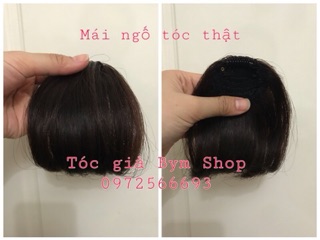 Kẹp mái ngố bằng tóc thật