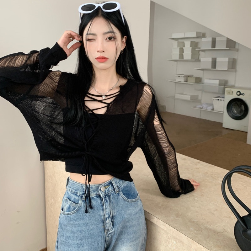 Áo Len Dài Tay Chống Nắng Màu Sắc Đơn Giản Thời Trang Dành Cho Mùa Thu