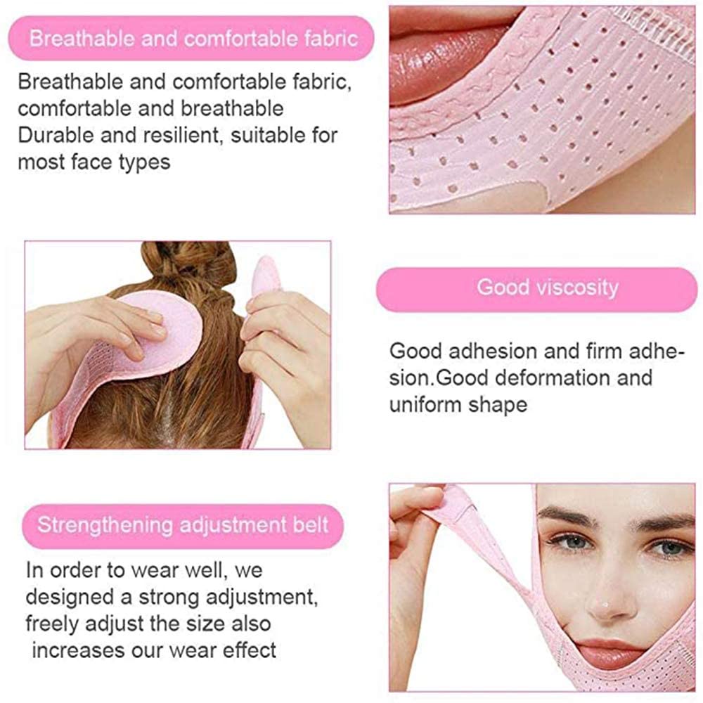 Đai Đeo Cằm / Má Hồng Thoáng Khí Chống Lão Hóa Giảm Cân Tạo Khuôn Mặt Chữ V