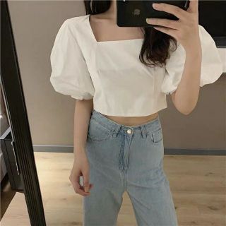 Áo croptop tay bồng thời trang🥰🥰🥰