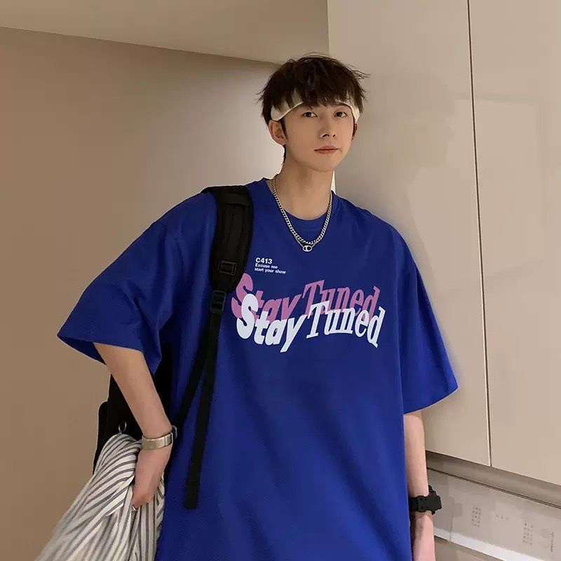 Áo thun tay lỡ unisex Stay Tuned