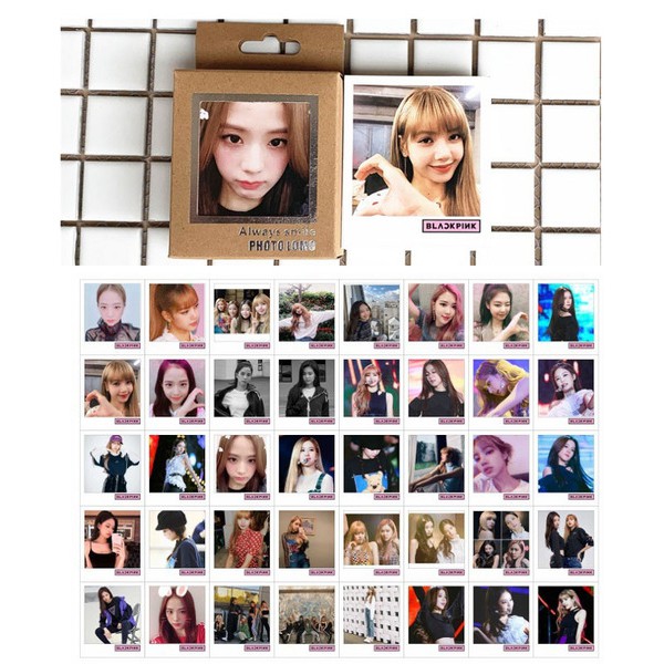 Lomo BTS BTS chibi Blackpink bộ ảnh hộp 30 ảnh thẻ hình nhóm nhạc idol Hàn quốc