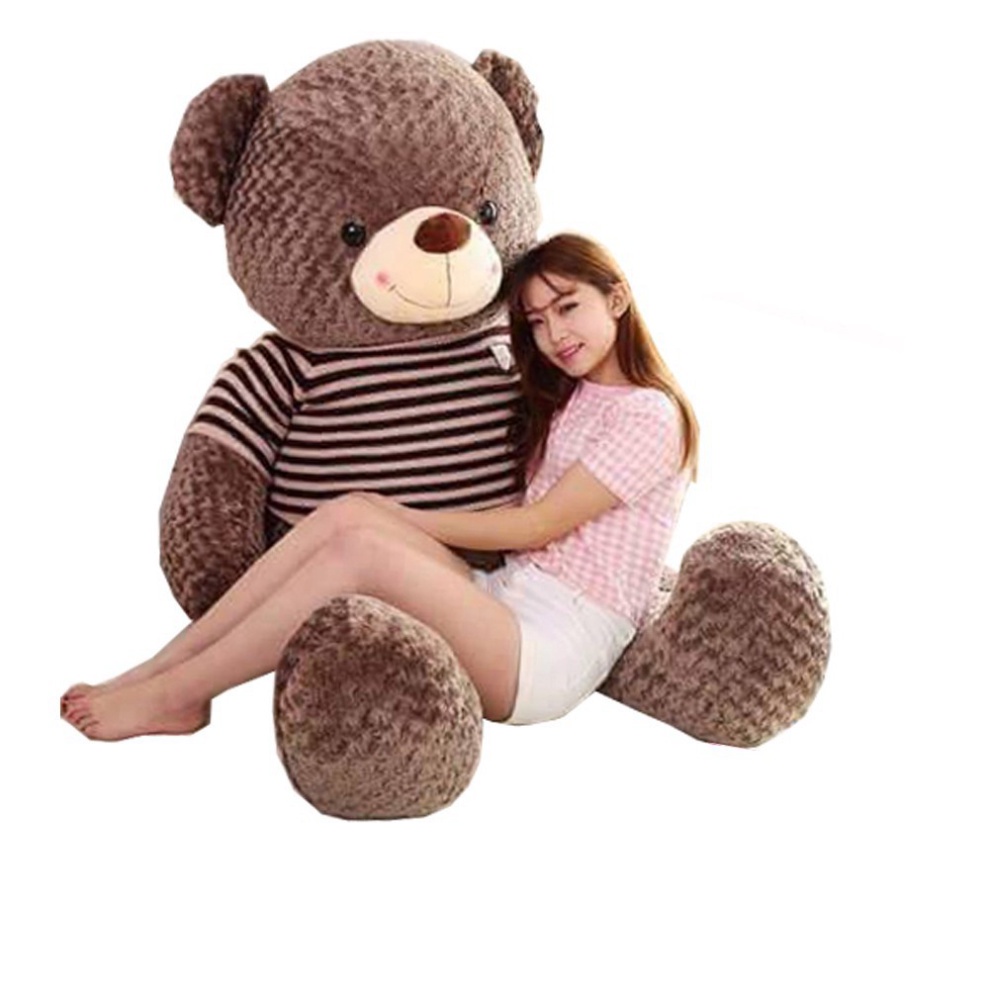 Gấu Bông Teddy 95cm và 1m1 - Gấu Bông To, Gối Ôm Hình Thú Teddy Nâu Bự Khổng Lồ Siêu Đáng Yêu - Giá Xưởng