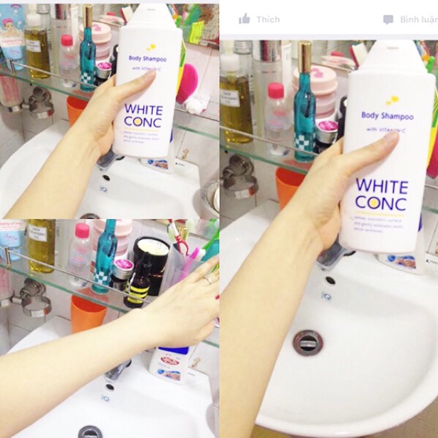 SỮA TẮM TRẮNG DA WHITE CONC BODY 360ML